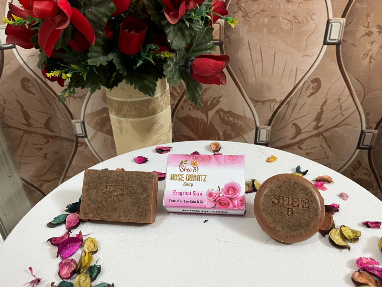 Rose Quartz Herbal Soap - Image 3